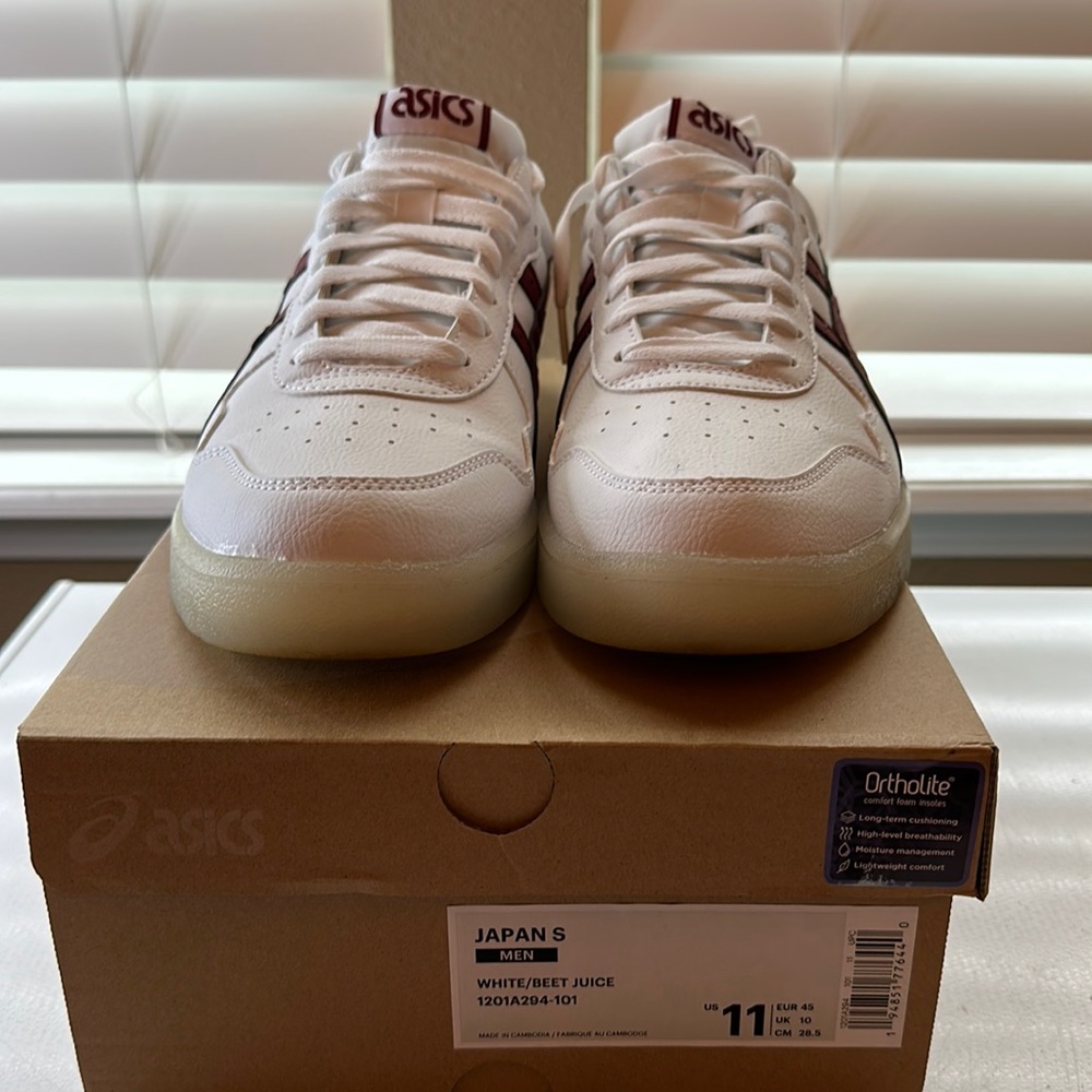 ASICS WHITE/BEET JUICE